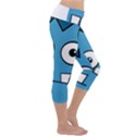 Halloween Frankenstein - Blue Capri Yoga Leggings View3