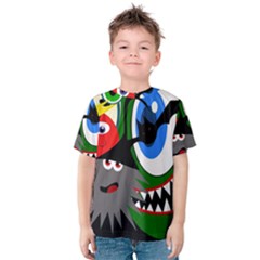 Halloween Monsters Kid s Cotton Tee