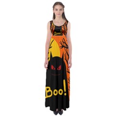 Halloween Monster Empire Waist Maxi Dress