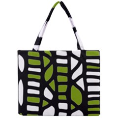 Green Decor Mini Tote Bag by Valentinaart