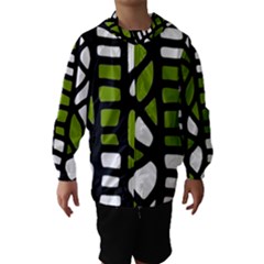 Green Decor Hooded Wind Breaker (kids) by Valentinaart