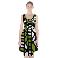 Green Decor Racerback Midi Dress