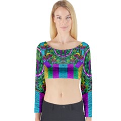 Queen Of The Light Long Sleeve Crop Top