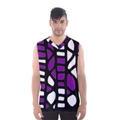 Purple Decor Men s Basketball Tank Top