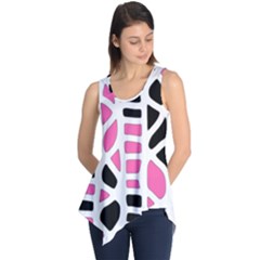 Pink Decor Sleeveless Tunic