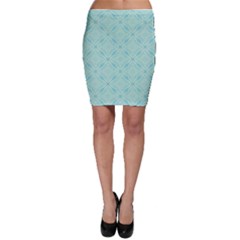 Light Blue Lattice Pattern Bodycon Skirt by TanyaDraws