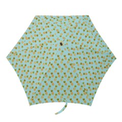 Tropical Watercolour Pineapple Pattern Mini Folding Umbrellas