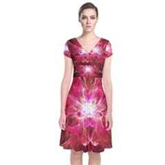 Flaminglilly Short Sleeve Front Wrap Dress