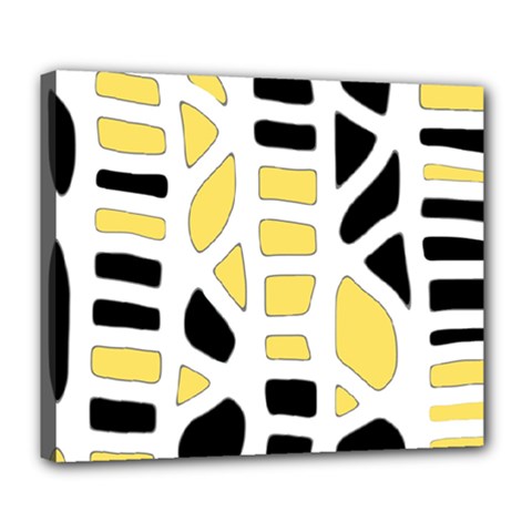 Yellow Decor Deluxe Canvas 24  X 20   by Valentinaart