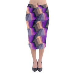 Wavy Pattern                                                                                             Midi Pencil Skirt