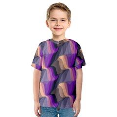 Wavy Pattern                                                                                           Kid s Sport Mesh Tee