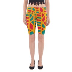 Abstract Decor Yoga Cropped Leggings