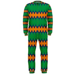 Orange Green Chains                                                                                            Onepiece Jumpsuit (men) by LalyLauraFLM