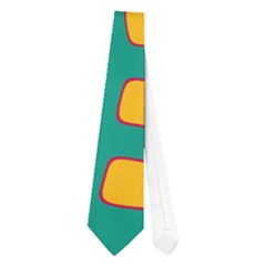 Green, Purple And Yellow Decor Neckties (one Side) 