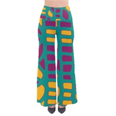 Green, Purple And Yellow Decor Pants