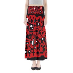 Red Maxi Skirts by Valentinaart