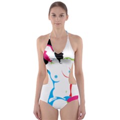 Sexy Shoes  Cut-out One Piece Swimsuit