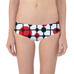 Red Circles Classic Bikini Bottoms by Valentinaart