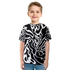 Black And White Decor Kid s Sport Mesh Tee