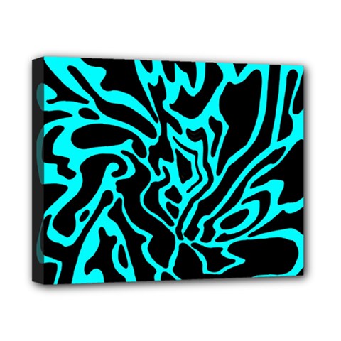 Cyan Decor Canvas 10  X 8  by Valentinaart