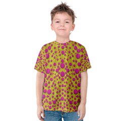 Fantasy Feathers And Polka Dots Kid s Cotton Tee