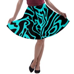 Cyan Decor A-line Skater Skirt