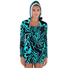 Cyan Decor Women s Long Sleeve Hooded T-shirt