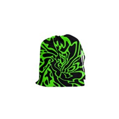 Green And Black Drawstring Pouches (xs) 