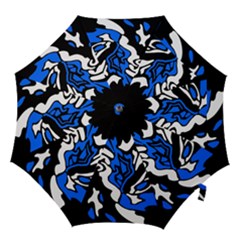 Blue, Black And White Decor Hook Handle Umbrellas (medium)