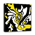 Yellow, black and white decor Mini Canvas 8  x 8  View1