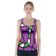 Green Snake Racer Back Sports Top