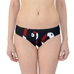 Red Snakes Hipster Bikini Bottoms by Valentinaart