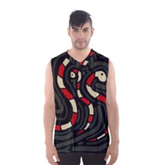 Red Snakes Men s Basketball Tank Top by Valentinaart