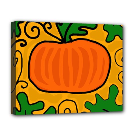 Thanksgiving Pumpkin Deluxe Canvas 20  X 16   by Valentinaart