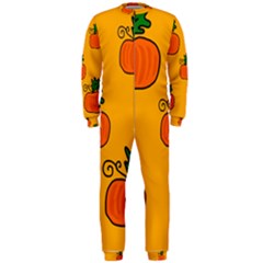 Thanksgiving Pumpkins Pattern Onepiece Jumpsuit (men)  by Valentinaart