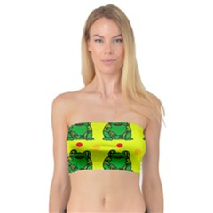 Green Frogs Bandeau Top by Valentinaart