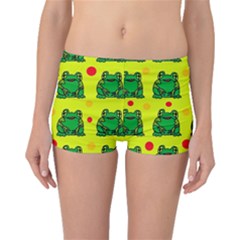 Green Frogs Boyleg Bikini Bottoms by Valentinaart