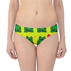 Green Frogs Hipster Bikini Bottoms by Valentinaart