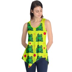 Green Frogs Sleeveless Tunic by Valentinaart