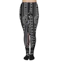 Decorative Guitar Women s Tights by Valentinaart