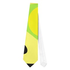 Green Abstract Art Neckties (one Side)  by Valentinaart