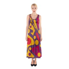 Colorful Chaos Sleeveless Maxi Dress by Valentinaart