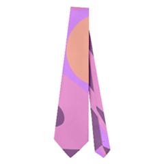 Purple And Green Decor Neckties (two Side)  by Valentinaart