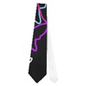 Purple butterflies pattern Neckties (One Side)  View1