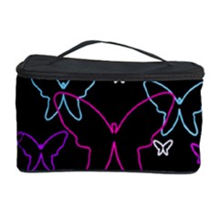 Purple Butterflies Pattern Cosmetic Storage Case by Valentinaart