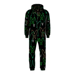 Green Butterflies Hooded Jumpsuit (kids)