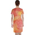 Watercolor Yellow Fall Autumn Real Paint Texture Artists Short Sleeve Nightdress View2