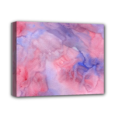 Galaxy Cotton Candy Pink And Blue Watercolor  Deluxe Canvas 14  X 11  by CraftyLittleNodes