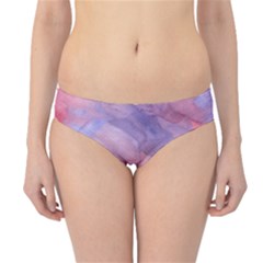 Galaxy Cotton Candy Pink And Blue Watercolor  Hipster Bikini Bottoms