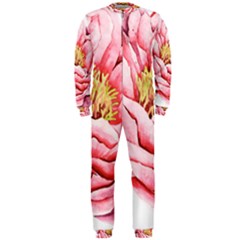 Large Flower Floral Pink Girly Graphic Onepiece Jumpsuit (men) 